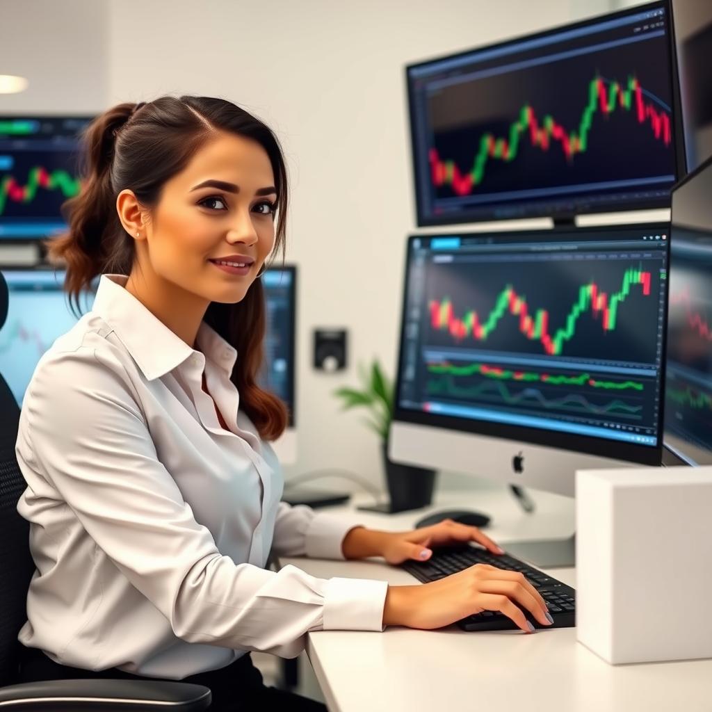 Professional trader Sarah J. using TradingPro platform