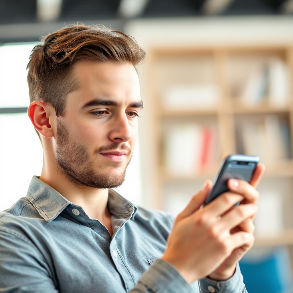 Retail investor Marcus T. using TradingPro mobile app